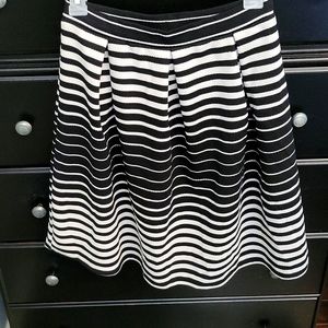 Black and white striped dress skirt for any occasion!